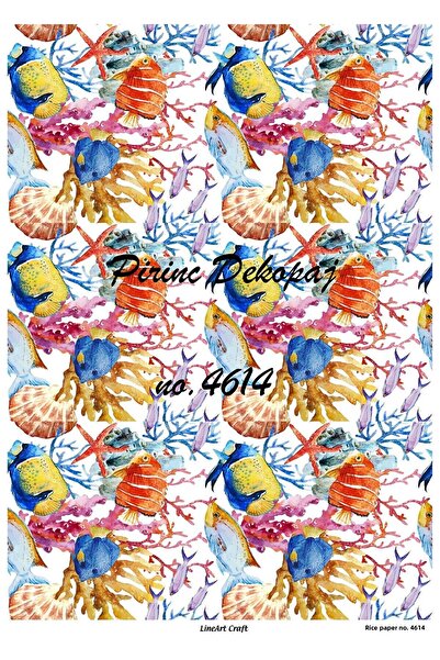 LİNEART ورق ديكوباج نحاسي Lineart رقم: L4614 - 29x42 سم