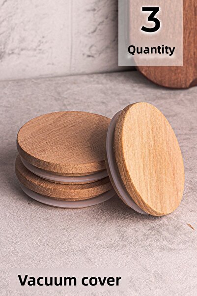 Snippy Bella Milla Soft 3-Piece Wooden Vacuum Lid - Elysia Timeless Compatible