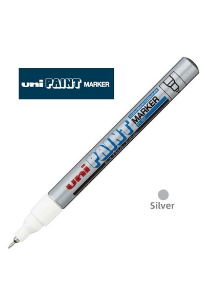 UNİ-BALL Marker Uniball Paınt ( 0,8 ) Boyama Markörü Gümüş