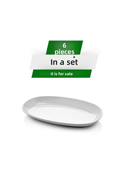 Alezy 607 Göreme Melamine Thermostar Kayak Plate 24X14 cm White