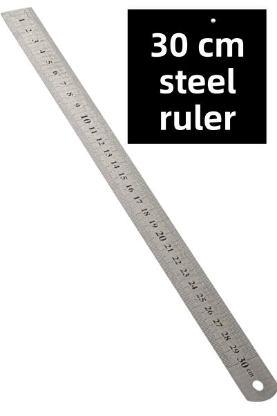 SEYFİKİRTASİYE Ανοξείδωτος χάρακας 30cm από χάλυβα