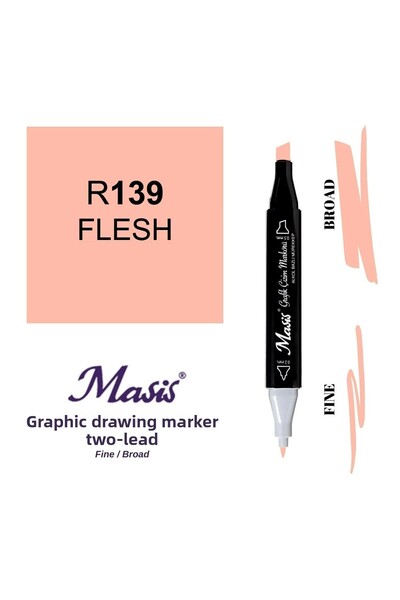 Masis Twin Double Ended Marker Pen 139 Flesh