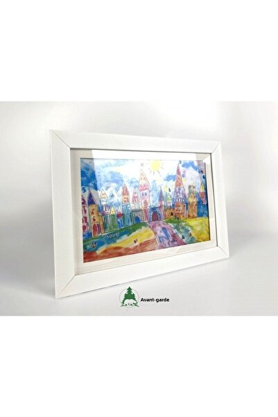 AVANGART ATÖLYE Folding Art Picture Frame White A4 for Kids