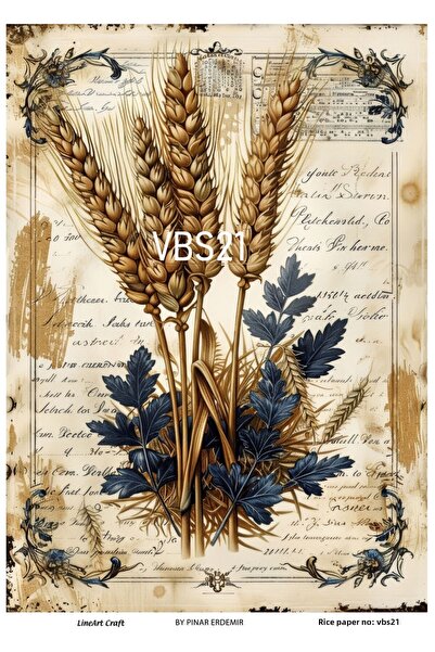 Baykuşca سلسلة VBS21 باللون الأزرق الداكن - ديكوباج نحاسي بنمط زهرة زرقاء وصو...