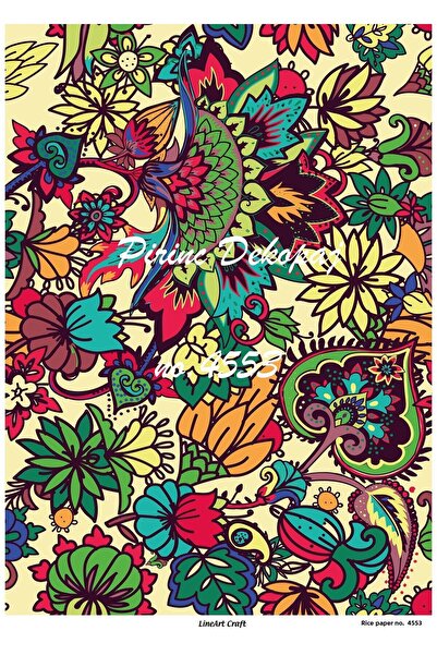 LİNEART Brass Decopage Paper No:4553 - 29X42 cm
