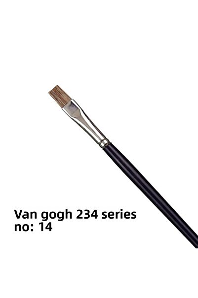 Van Gogh فرشاة ذات رأس مسطح بشعيرات Ox من سلسلة 234، رقم 14