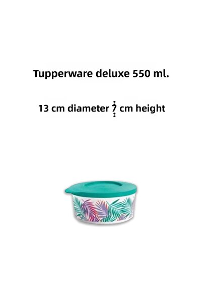 Tupperware Deluxe Tropical Storage and Serving Container - 550 Ml.