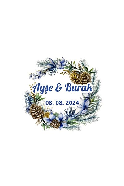 Reysa Tasarım ملصق إطار زهور الزاوية هينا لحفلات الزفاف والخطوبة مقاس 3 × 3 س...