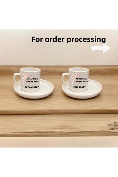 D&Y GAUDERY مجموعة أكواب الأم مع فتاة - أنيقة وموعد القهوة العصرية