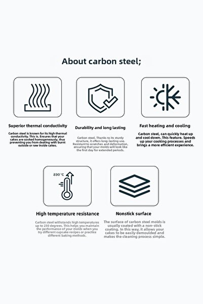 Karaca Multichef Mito Red 3 Piece Carbon Steel Cake Mold Set