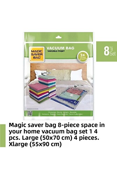 Magic Saver Bag Σετ σακουλών κενού 8 τεμαχίων-1