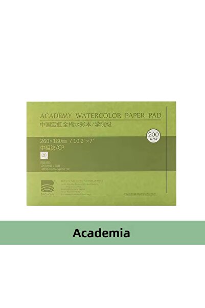 BAOHONG Watercolor Academy Blockbook (Cold Press) 38X26Cm, 200Gr (20 Sheets)