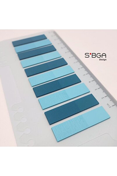 sibga tasarım Transparent Colored Post-It Note Paper - 200 Sheets Bookmark Sticker