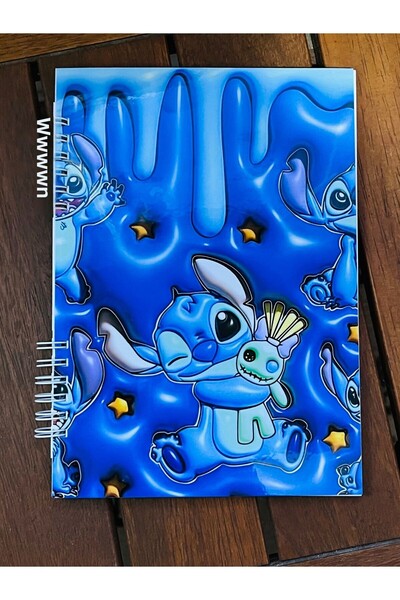 Cuppy Box دفتر ملاحظات بتأثيرات ثلاثية الأبعاد بحجم A5 مع ملصق حصيرة إضافية لصفحة واحدة