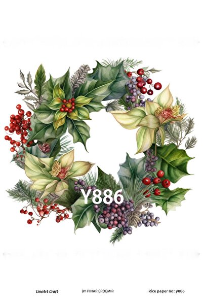 LİNEART ورق ديكوباج نحاسي Lineart رقم: Y886 - 29x42 سم