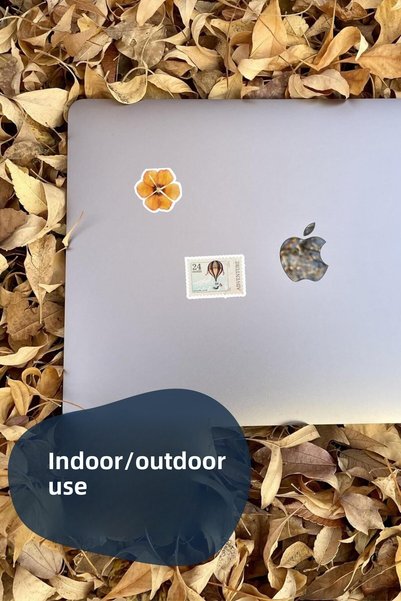 Postifull Vintage Retro Sticker Set, Large Size, 16 Pieces Waterproof, Sticker Set, Laptop, Phone, Suitcase Compatible