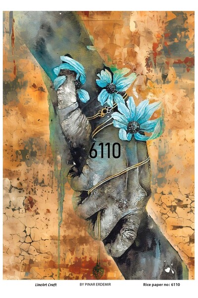 LİNEART ورق ديكوباج نحاسي - رقم: 6110، 29X42 سم