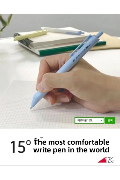 ZERO G TECH 15 ° C Degree Bevel Classic Blue Ballpoint Pen 0.38mm