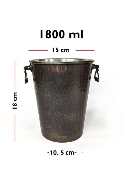 Shark Copper Ice Bucket with Anatolia Island Antique 15cm