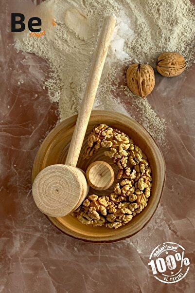 BEFGROUP 100% Natural Handcrafted Wooden Walnut Hazelnut Cracker with Shell Crack Mallet