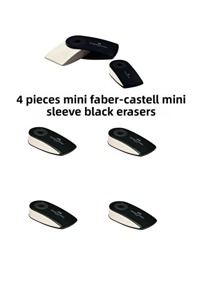 Faber Castell 4 Sleeve Black Eraser