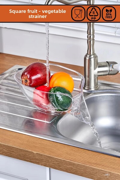 Poomy مصفاة مطبخ ميكا - طاولة غسيل الخضار والفواكه والبقوليات