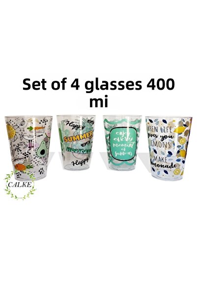 Calke 4-PIECE GLASS SET SOFT DRINK GLASS 400 ml