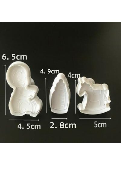 ELGALA Baby-Bottle-Swinging Horse Push-Out Set of 3