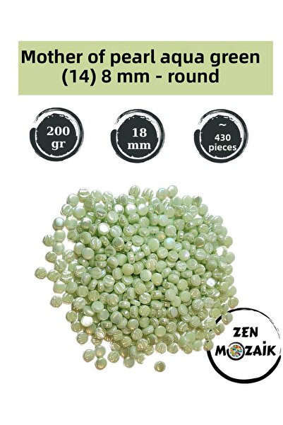 Zen Mozaik حجر فسيفساء زجاجي دائري لؤلؤي لأعمال الفسيفساء الفنية الخاصة بك - ...