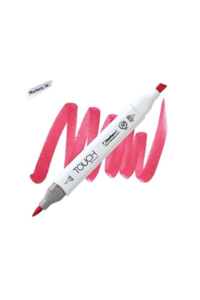 Shinhan Art Touch Twin Brush Pen : Double Sided Marker : R11 Carmine
