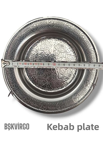 BŞK VİRGO Stainless Steel Kebab Plate 19 cm