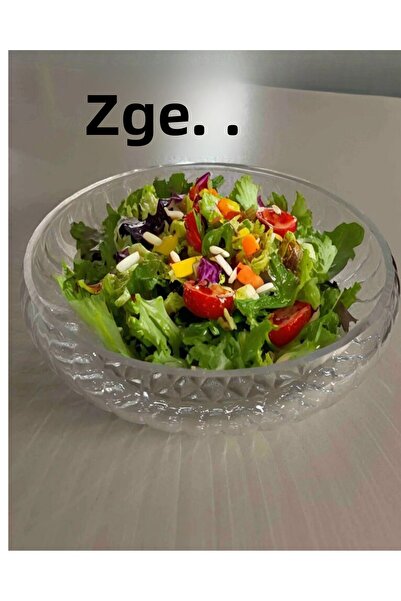 ZenGlow Luxury Stylish Glass Salad/Fruit Bowl Fenomen Bowl 24 cm