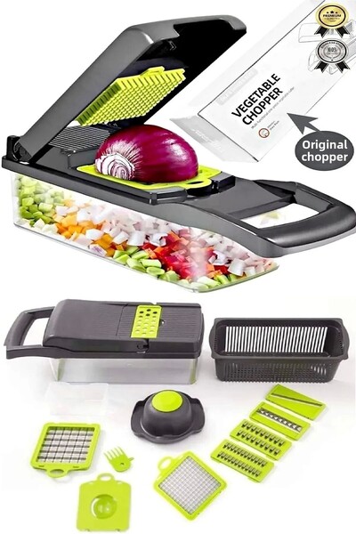 Berdina Home Potato and Vegetable Cube Grater - Chopper, Diler and Julienne Cutter Kitchen Chopper