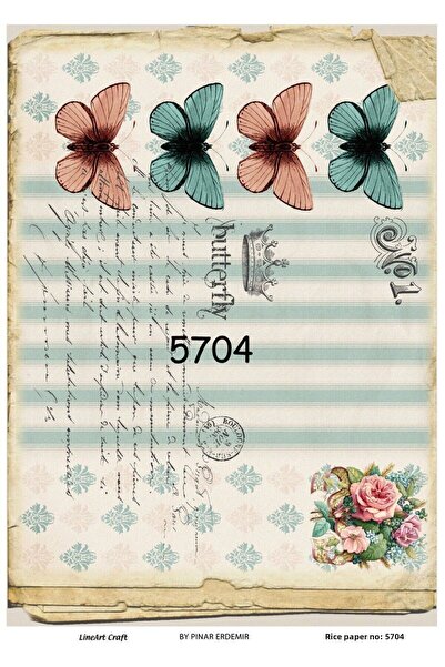 LİNEART ورق ديكوباج نحاسي Lineart رقم: L5704 - 29x42 سم