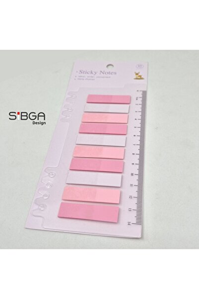 sibga tasarım ورق ملاحظات ملون شفاف - 200 ورقة من ملصقات المرجعية