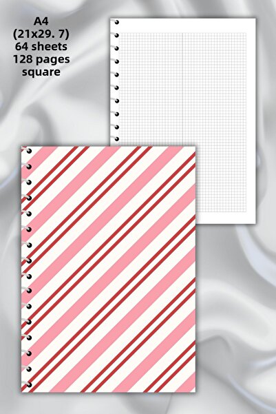 daily notebook دفتر ملاحظات مدرسي مقاس A4 - 64 ورقة (21x29,7 سم)