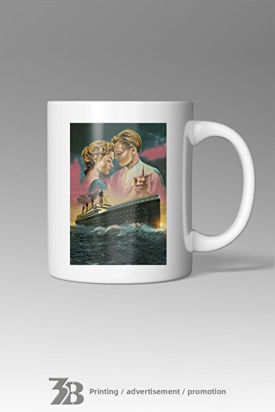 3B BASKI REKLAM PROMOSYON كوب بورسلين تيتانيك-3BANM32