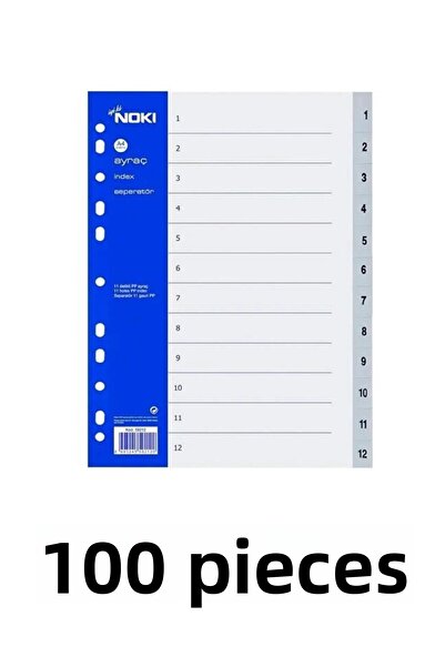Noki 100 قطعة 1-12 أرقام فاصل فاصل