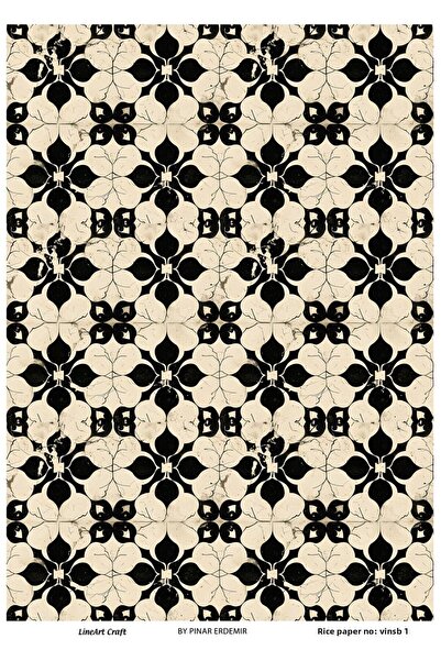 LİNEART ورق ديكوباج بنمط الأرز من LineArt - LA-VINSB1