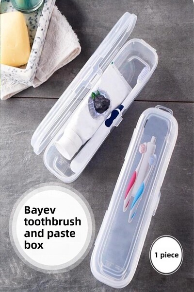 Bayev Multix Toothbrush - Paste Box and Makeup Brush Plastic Storage Box