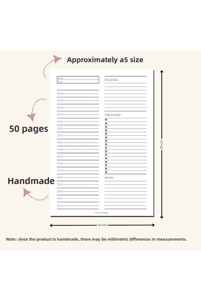Chi-Chi Papers مخطط سطح المكتب اليومي الأبيض