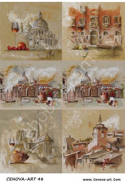 Cenova Art ورق ديكوباج - موديل 048