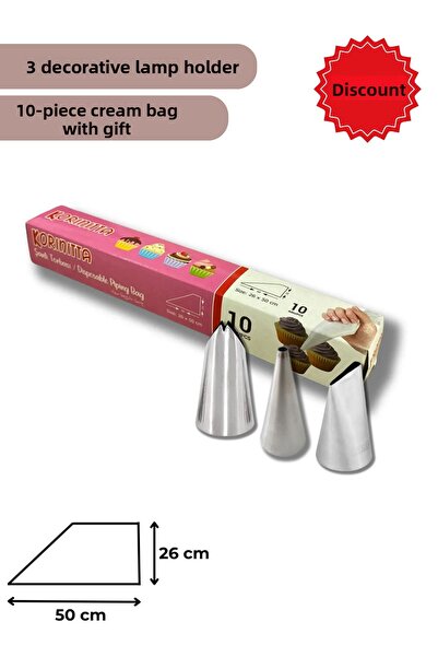 PASTRY PLANET 3 Decorative Lampholder (With Cream Clamping Bag Gift)