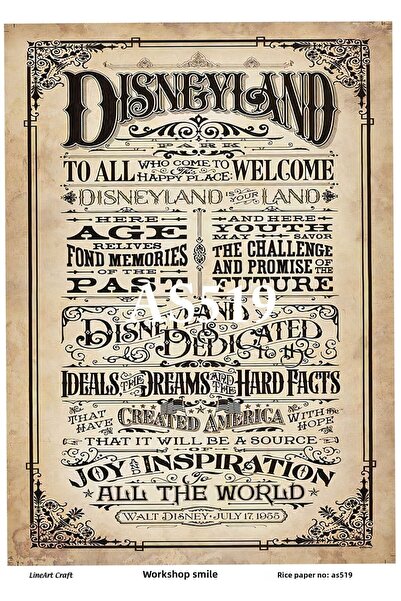 LİNEART Brass Decopage Paper La-as519