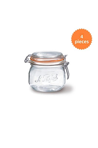 Le Parfait Super Glass Jar 250 ml (4 Pieces)