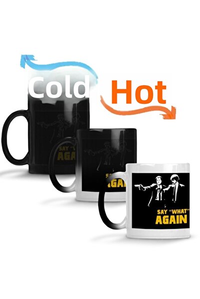 Baskı Dükkanı كوب مج سحري أسود من بورسلين من Pulp Fiction