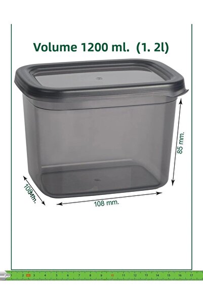 safestore 12 Pieces 24 Pieces 1.2 Liter Rectangular Food Range Storage Container Set with 20 Labels Gift