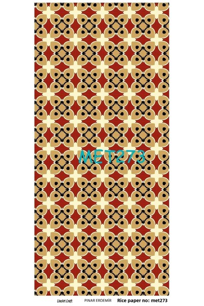 LİNEART ورق ديكوباج نحاسي لاصق 30x60 سم رقم: MET273