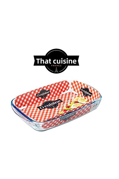 OCUİSİNE FRANCE محمصة مستطيلة من Ocuisine® سعة 3.6 لتر - زجاج بوروسيليكات