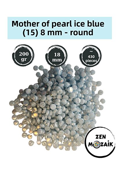 Zen Mozaik Mozaic rotund din sticlă perlat pentru lucrările tale de mozaic ar...